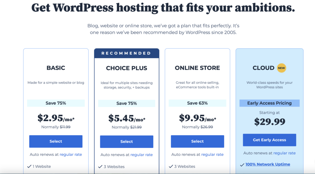 blogging resources, bluehost hosting plans